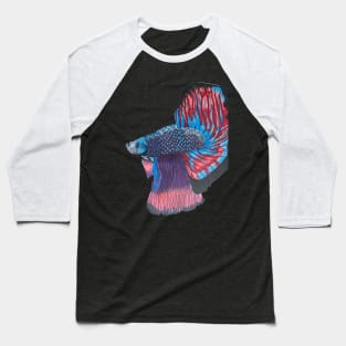 Swimming beta fish Baseball T-Shirt